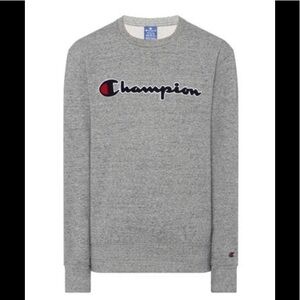 𝅺CHAMPION retro logo crewneck sweatshirt Boyd large